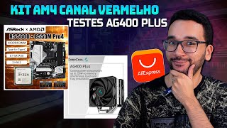 AO VIVO! UNBOXING Placa B550M AsRock PRO4 + Ryzen 5 5600 e Testes