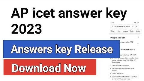 ap icet answer key 2023 | how to download andhra pradesh icet answer key 2023