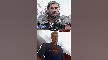 THOR VS SUPERMAN #marvel #marvelstudios #mcu #thor #dc #dcuniverse #dcu #superman #shorts #ytshorts