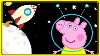 Свинка Пеппа играет в Квач и летит в Космос на ракете. Peppa Pig and Spaceship Свинка Пеппа играет в Квач и летит в Космос на ракете. Peppa Pig and Spaceship