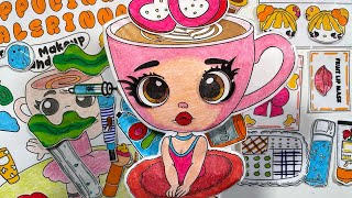 Blind Bags Opening 🎀 Ballerina Cappuccina Skincare And Makeup Asmr Paperdiy
