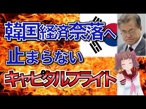 韓国奈落へ！止まらないキャピタルフライト【韓国経済崩壊】