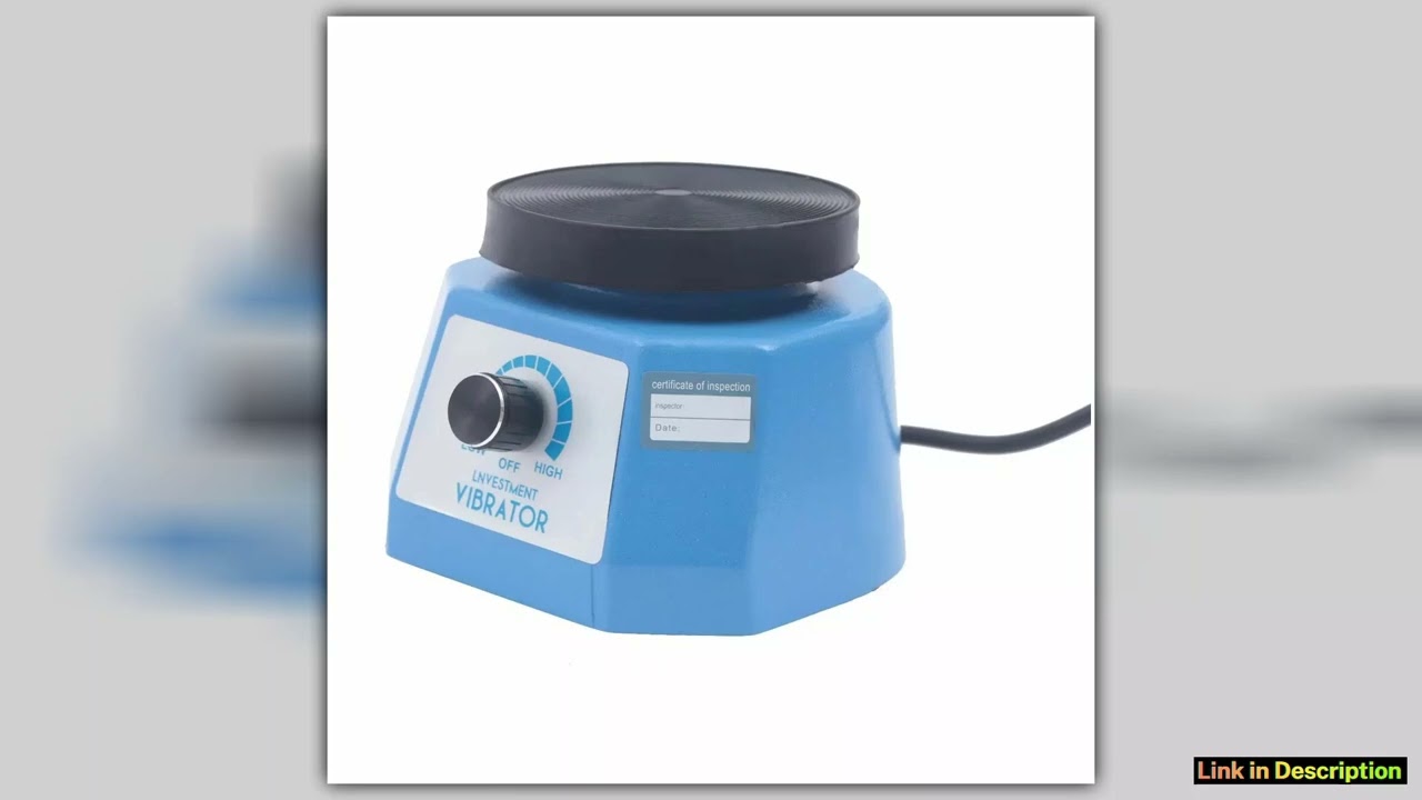 4 Round Dental Vibrator Variable Speed Lab Shaker Oscillator Vibrating Machine for Mixing PlasterGy