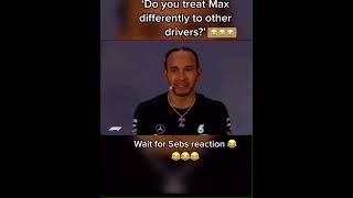 Drivers reaction about Max 😂😂😂 #maxverstappen #lewishamilton #sebastianvettel #formula1 #f1 screenshot 5