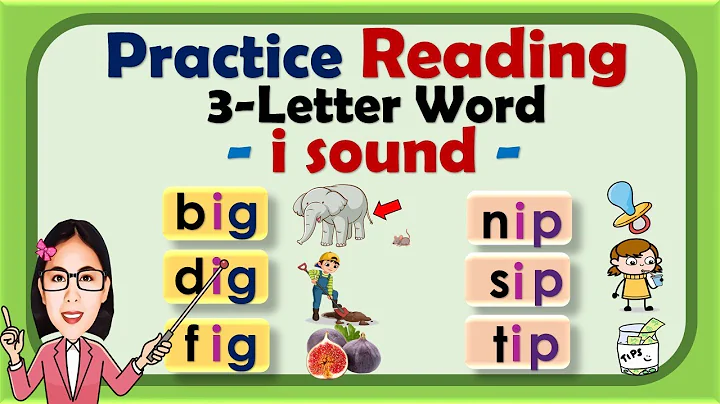 Learn to read 3-letter word | i sound | Phonics | Reading guide for beginners,  toddlers |