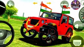 Modified Mahindra Thar Gameplay 😈 | Indian Car Simulator 3D | Offroad Driving | video game screenshot 3