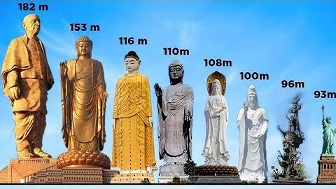 Tallest statue size comparison -in the world 🌍 3d animation