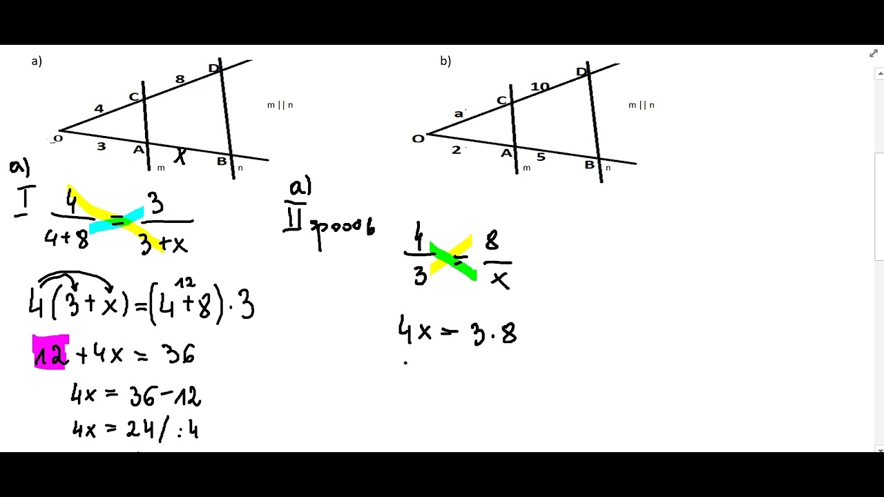 Twierdzenie Talesa cz 1