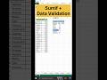 Sumif + data validation | ये तो कमाल की trick हैं 😧 #shorts #ytshots #excel #exceltips #msexcel