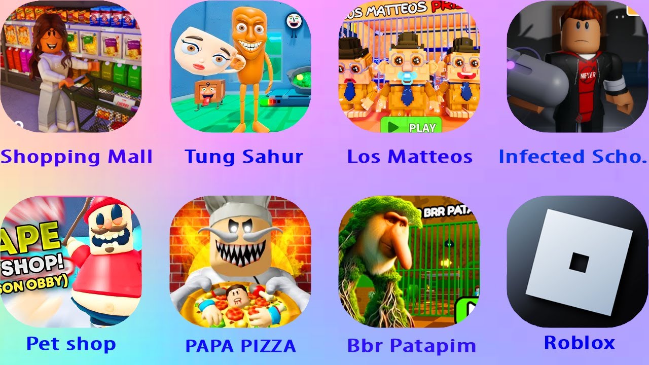 Tung Tung Tung Sahur, The Shopping Mall, LOS MATTEOS PRISON RUN OBBY! Roblox, Branrot!