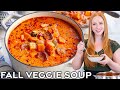 Easy creamy fall vegetable soup with bacon  sausage  fall comfort food