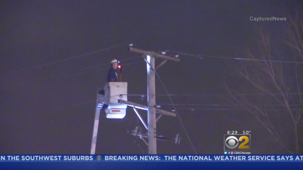 ComEd Restoring Power After Storms Hit Overnight