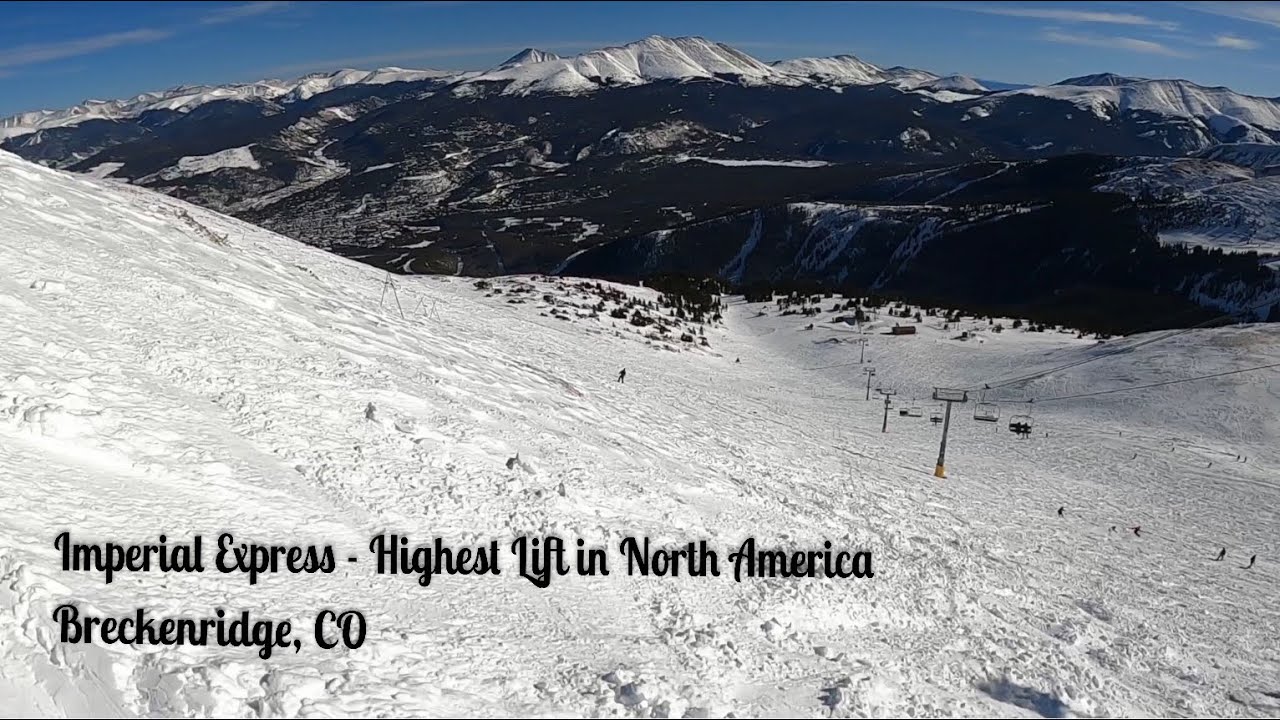 Imperial Express at Breckenridge Ski Resort 12.20.19 Highest Lift in