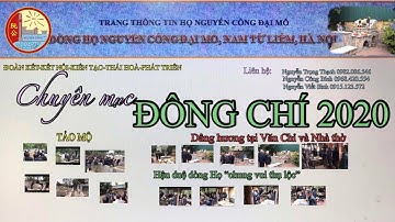 Đông Chí 2020 họ Nguyễn Công