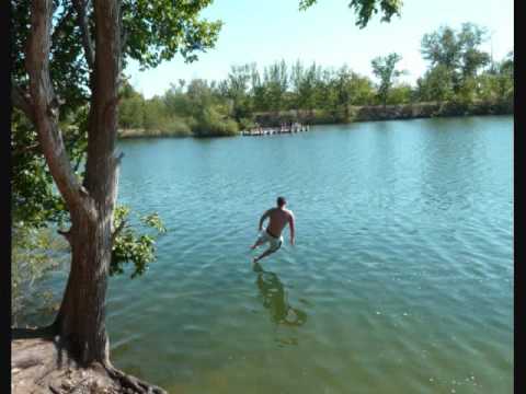The Summer Lake Rope Swing - YouTube