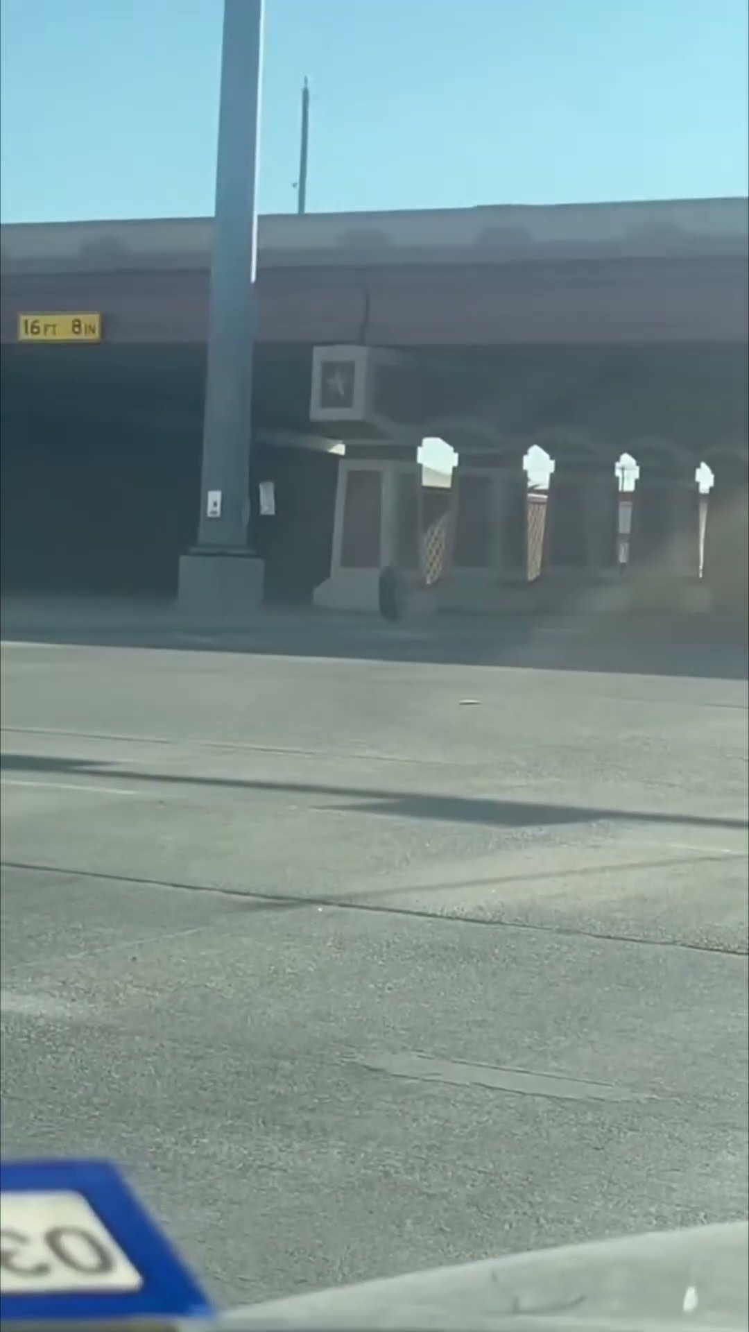 Runaway Tire Bounces Across Intersection