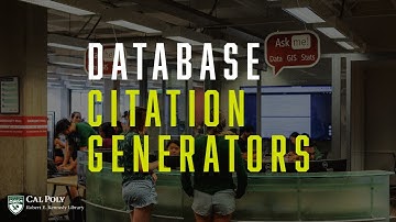Database Citation Generators