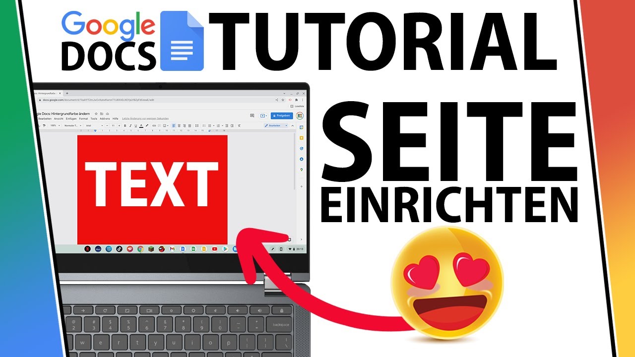 Du willst in Google Docs die Hintergrundfarbe ändern und deine Seite individuell einrichten? Ich zeige dir in diesem Tutorial auf Deutsch, wie du schnell und einfach die Hintergrundfarbe in Google Docs ändern kannst und deine Seite einrichten kannst!

#tutorial #googledocs #sogehtchromebook

▬ UNTERSTÜTZUNG 🙏🏼 ▬▬▬▬▬▬▬
❤️ JETZT ABONNIEREN ► https://bit.ly/SoGehtChromebook
❤️‍🔥 JETZT MITGLIED WERDEN ► https://bit.ly/Kanal-Mitglied-werden
📷 SGC BEI INSTAGRAM FOLGEN ► https://www.instagram.com/sogehtchromebook
📸 MEINEM INSTAGRAM FOLGEN ► https://bit.ly/MeinInstagramAccount
💵 FINANZIELL UNTERSTÜTZEN ► https://PayPal.me/SoGehtChromebook

▬ JETZT SPAREN 💰 ▬▬▬▬▬▬▬
🟧 AMAZON PRIME (Kostenlose Lieferungen) ► https://bit.ly/AmazonPrimeSGC *
🟧 AUDIBLE (Kostenloses Hörbuch) ► https://bit.ly/AudibleKostenlosTesten *
🟧 PRIME VIDEO (Kostenlose Serien) ► https://bit.ly/AmaPrimeVideo *
🟧 KINDLE UNLIMITED (E-Books) ► https://bit.ly/KindleUnlimitedKostenlosTesten *
🟧 FRESH (Lebensmittel) ► https://bit.ly/AmzFresh *
🟧 PRIME STUDENT ► https://bit.ly/AmzPrimeStdnt *
🟧 MUSIC UNLIMITED ► https://bit.ly/AmazMusicUnlimited *
🟧 BUSINESS ► https://bit.ly/AmazonBusiness2Business *

▬ CHROMEBOOK DEALS 💻 ▬▬▬▬▬▬▬
Die besten Chromebook-Deals ► https://bit.ly/ChromebookAngebote *
🔴 10 Zoll ► Lenovo IdeaPad Duet Chromebook ► https://amzn.to/2Yivp9d *
🔴 11,6 Zoll ► Acer Chromebook Spin 311 ► https://amzn.to/3k7XDLj *
🔴 11,6 Zoll ► Acer Chromebook Spin 311 ► https://amzn.to/2HqTHFy *
🔴 11,6 Zoll ► Lenovo Flex 3 Chromebook ► https://amzn.to/3CLSaRW *
🔴 13,3 Zoll ► Acer Chromebook Spin 513 ► https://amzn.to/2ZVFf1e *
🔴 13,5 Zoll ► Acer Chromebook Spin 713 ► https://amzn.to/3mNAVu0 *
🔴 13,5 Zoll ► Acer Chromebook Spin 713 ► https://amzn.to/3ra4K70
🔴 14 Zoll ► Acer Chromebook 314 FHD IPS Touch ► https://amzn.to/3pD5zVU *
🔴 14 Zoll ► Acer Chromebook 314 FHD IPS ► https://amzn.to/3bHYjT7 *
🔴 14 Zoll ► HP Chromebook 14a ► https://amzn.to/3cwEqjL *
🔴 15,6 Zoll ► Acer Chromebook 315 ► https://amzn.to/3r8XUPw *

▬ CHROMEBOOK STIFTE 🖊 ▬▬▬▬▬▬▬ 
🔴 USI Stift kaufen ► https://www.chromebooksbilliger.de/usi-stift-kaufen/ *
🔴 Universelle Stifte kaufen ► https://www.chromebooksbilliger.de/chromebook-stift/ * 

▬ Mein YouTube Equipment 🎥 ▬▬▬▬▬▬▬▬▬
Mein Equipment kaufen: https://www.chromebooksbilliger.de/mein-bestes-youtube-equipment/ *

▬ Über diesen Kanal ▬▬▬▬▬▬▬▬▬▬▬▬
"So geht Chromebook" ist der größte unabhängige YouTube-Kanal für Chromebooks und Chrome OS in Deutschland. Chromebooks sind Laptops mit dem Betriebssystem Chrome OS von Google. Damit stellen sie eine spannende Alternative zu Windows Notebooks und Apple Macbooks dar. Du möchtest mehr über Chromebooks und das Betriebssystem Chrome OS erfahren? Du möchtest Unboxings und Tests von Chromebooks sehen? Dann bist du hier genau richtig! Bei "So geht Chromebook" erfährst du alles, was du über Chromebooks wissen musst.

▬ Hinweis zu Affiliate-Links* ▬▬▬▬▬▬▬▬▬▬▬▬
* Die Amazon-Links und mit Stern markierte Links sind Teil eines Partner- bzw. Affiliate-Programms. Sie dienen dem potentiellen Käufer als Orientierung und verweisen explizit auf bestimmte Produkte. Sofern diese Links als Basis für den Kauf genutzt werden, kann im Falle einer Kaufentscheidung eine Provision ausgeschüttet werden. Für den Käufer fallen selbstverständlich keine Kosten kann - es ist ausschließlich eine finanzielle Unterstützung für meinen Kanal. Daher möchte ich mich an dieser Stelle auch sehr bei dir bedanken, falls du ein Produkt über die von mir bereitgestellten Links kaufst.