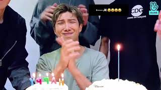 BIRTHDAY KIM NAM JOON. MOMENT FUNNY. KEJADIAN LUCU DI ULANG TAHUN RM (KIM NAM JOON ) MOMENT BTS LUCU