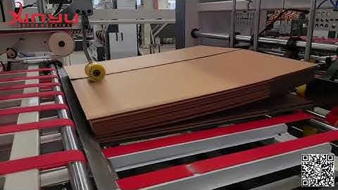 XY-QDJ-4000MM Jumbo model Fully automatic stitcher and folder gluer machine #xinyu #casemaker
