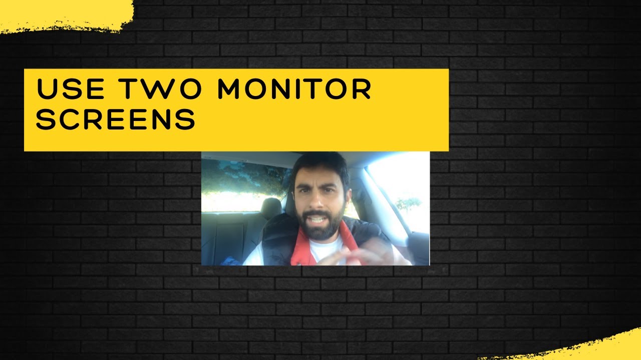 Use two monitor screens - YouTube