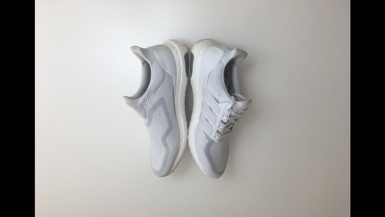 ultra boost triple white uncaged custom 