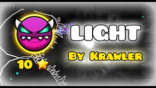 LIGHT by Krawler 100% [Medium Demon] | Geometry Dash 2.2