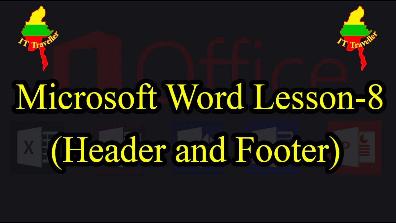 Lesson-8(Microsoft Word-Header, Footer and Page Number) 