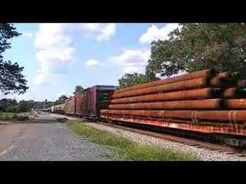 NS 8860 Leads NS 347, Mixed Freight, at Halls