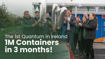 Ireland’s First Quantum outdoor bulk RVM Collects 1 Million containers in 3 Months