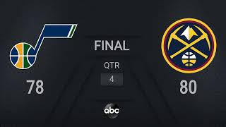Jazz @ Nuggets | NBA on ABC Live Scoreboard | #WholeNewGame