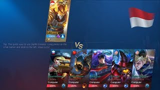 ALDOUS 100 KILL 1 VS 5 - CHALLENGE MODE CUSTOM - MOBILE LEGENDS