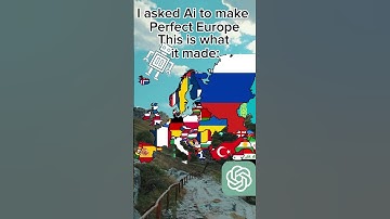 I Asked AI to Make Perfect Europe! #ai #chatgpt #europe #mapping #maps #geography #history #shorts