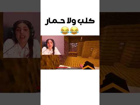 لما تلعب ماينكرافت مع بنت