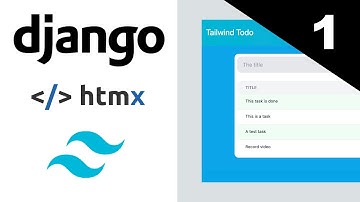 Django and Htmx Todo Application | Tailwind CSS