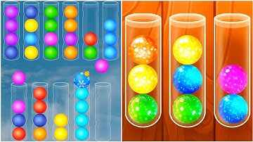 Ball Colour Sort Puzzle Gameplay 35, New Android Games  ios Walkthrough Simulator Think Brain