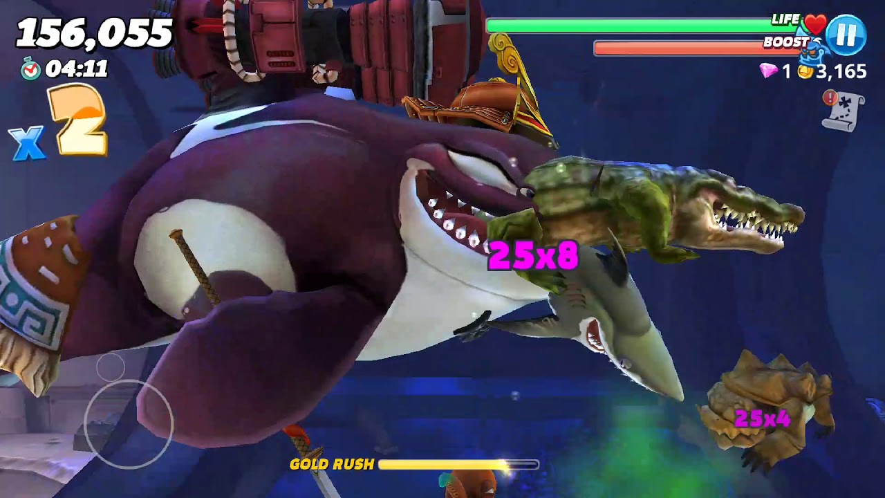 Hungry Shark World - Killer Whale vs Crocodile - New Mission I All Sharks Unlocked Walkthrough