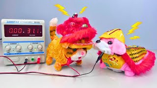 I applied high voltage to Kids Pets Dolls Cat&Dog Walking toys #6