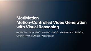 Celebrity [ICML 2026] MotiMotion: Motion-Controlled Video Generation with Visual Reasoning Wealth