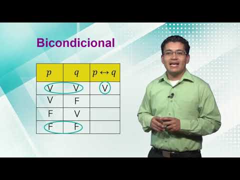 Video: ¿Cuál es la tabla de verdad de un bicondicional?