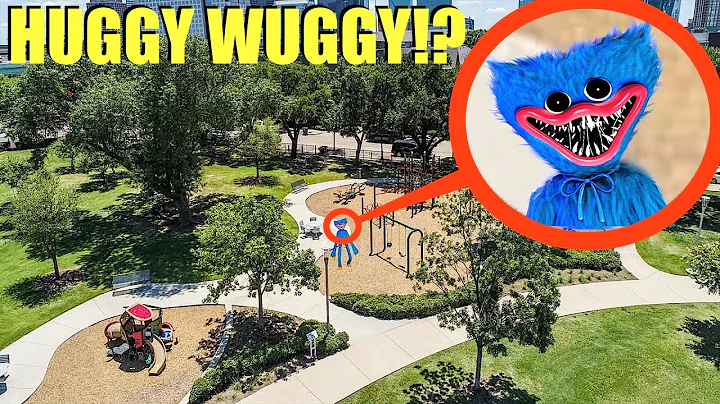 DRONE CATCHES HUGGY WUGGY AT HAUNTED PARK!! (WE FO...