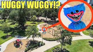 DRONE CATCHES HUGGY WUGGY AT HAUNTED PARK!! (WE FOUND HIM!) screenshot 2