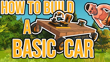 How To Build Your First Car In Scrap Mechanic Survival🔧🚗