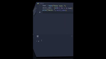 Convert Text to ASCII Code using Python in 30 Seconds! 🔤💻 #Shorts