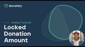 Lock your Donation Amount Tutorial -New Form Builder