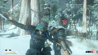 Ghost of Tsushima - Snow Ninja - Ruthless Combat & Stealth Gameplay - PS5