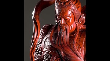 Siêu Phẩm Tượng Gỗ: Tượng Quan Công Trấn Ải - Gỗ Trắc Đen | Đồ Gỗ Mạnh Sơn #Shorts