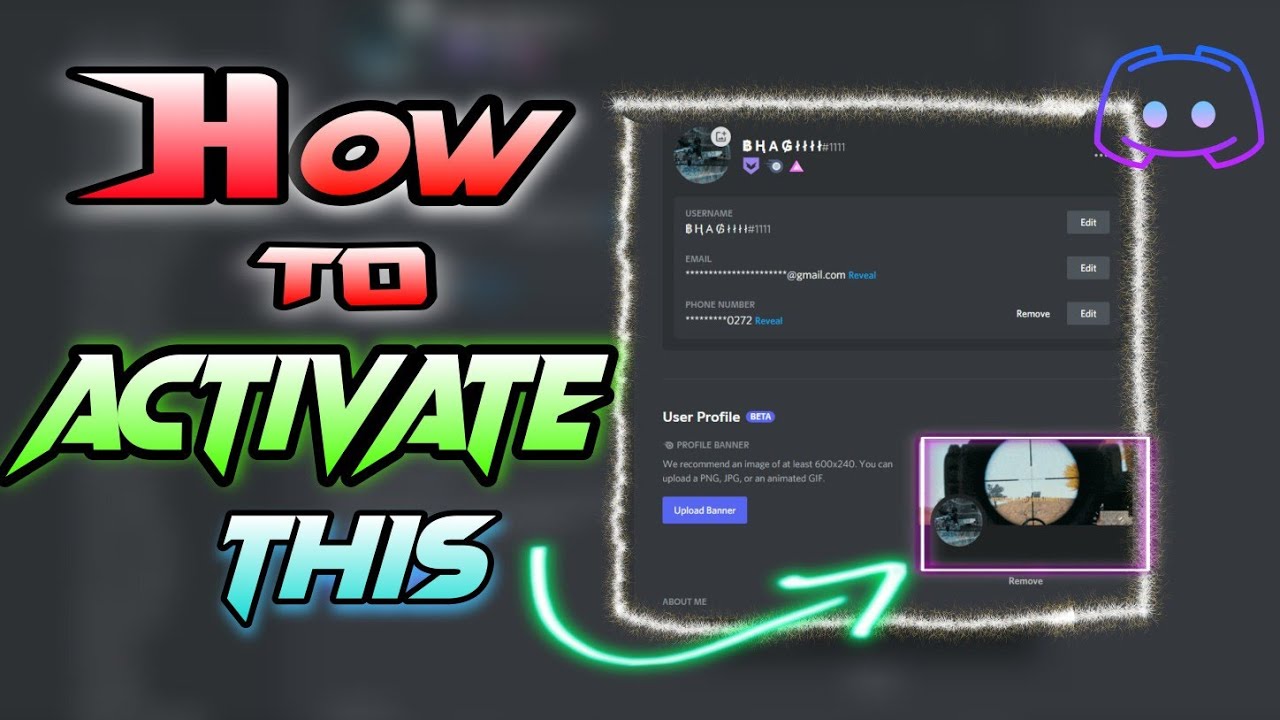 How To Activate Discord Profile Banner ||PROFILE BANNER||Simply ...
