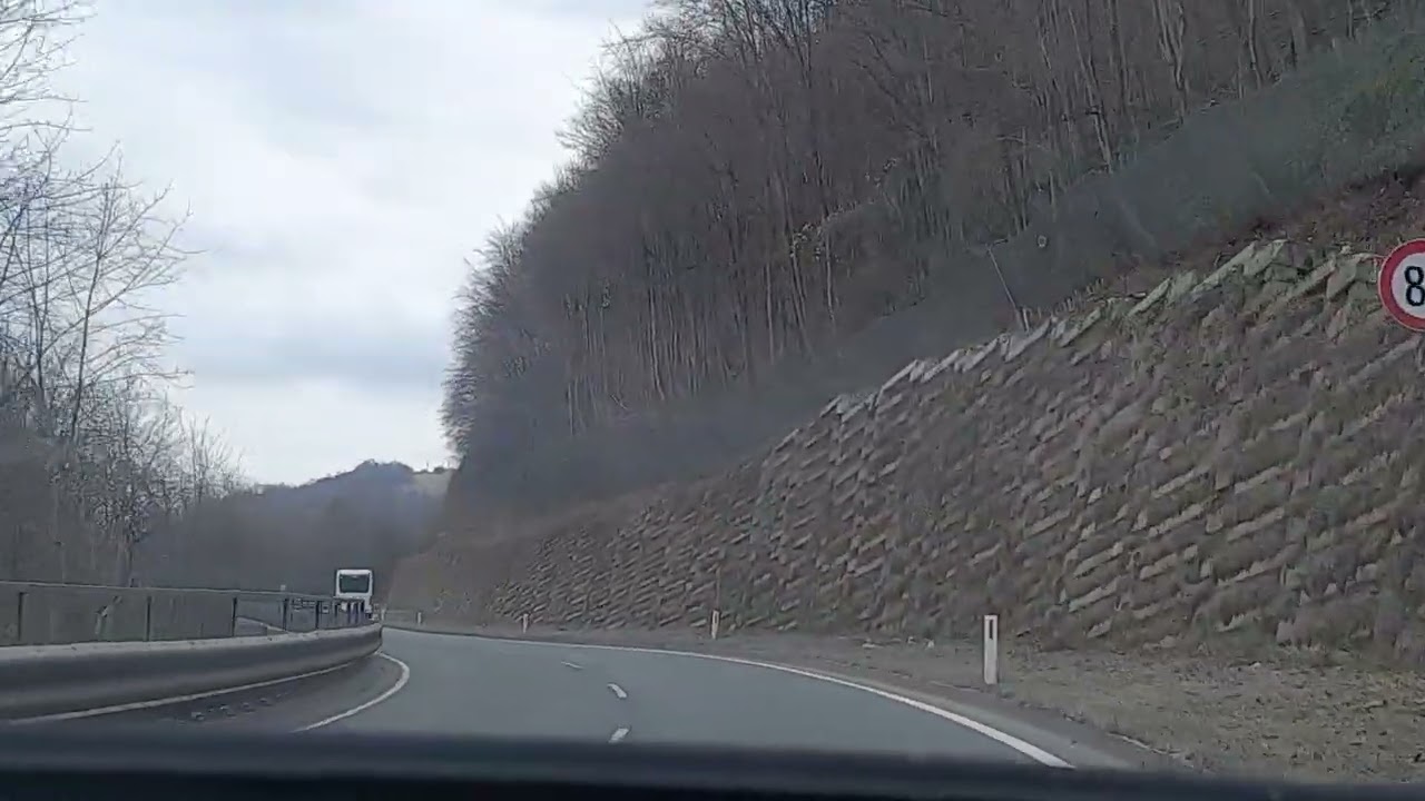 Autofahrt, von Hallein nach Bad Dürrnberg, Land Salzburg, Austria 