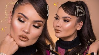 GOLD MAKEUP TUTORIAL | Maryam Maquillage